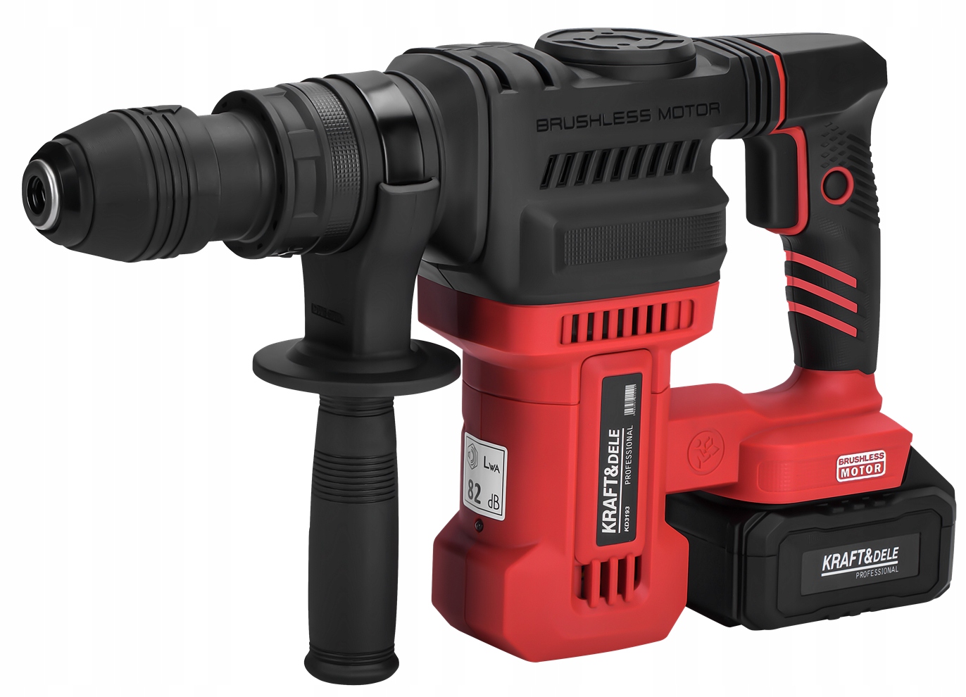 Młot Udarowy SDS Plus 7,5J Akumulatorowe 4Ah 21V Kraft&Dele