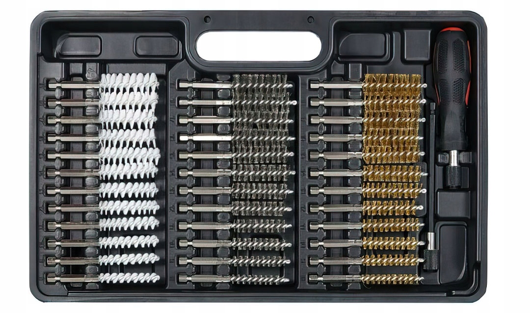 Zestaw Szczotek do Czyszczenia Gniazd Wtryskiwaczy 38 Elementów Kraft&Dele