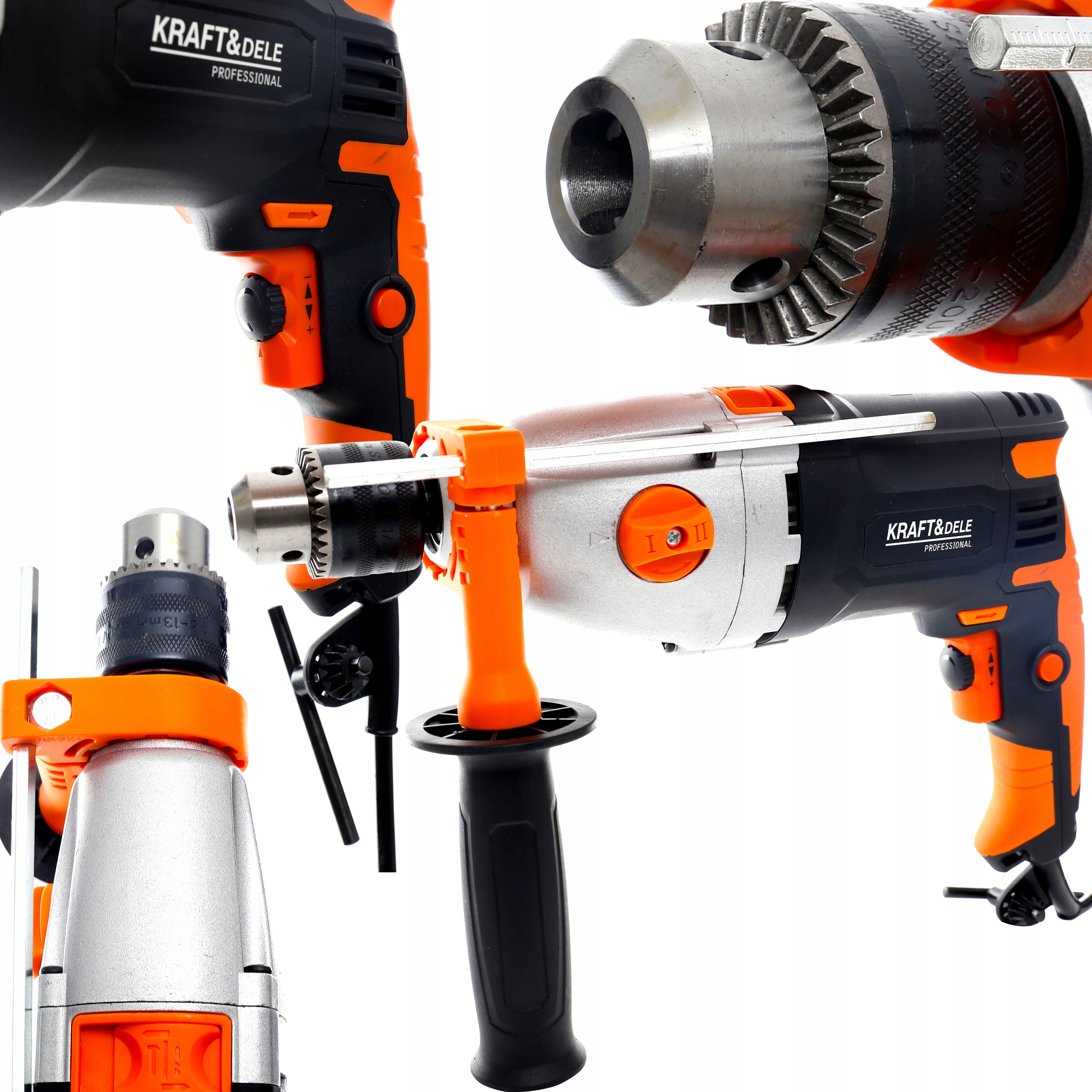 Elektryczna wiertarka udarowa 1700W 230V Kraft&DeleKD1688