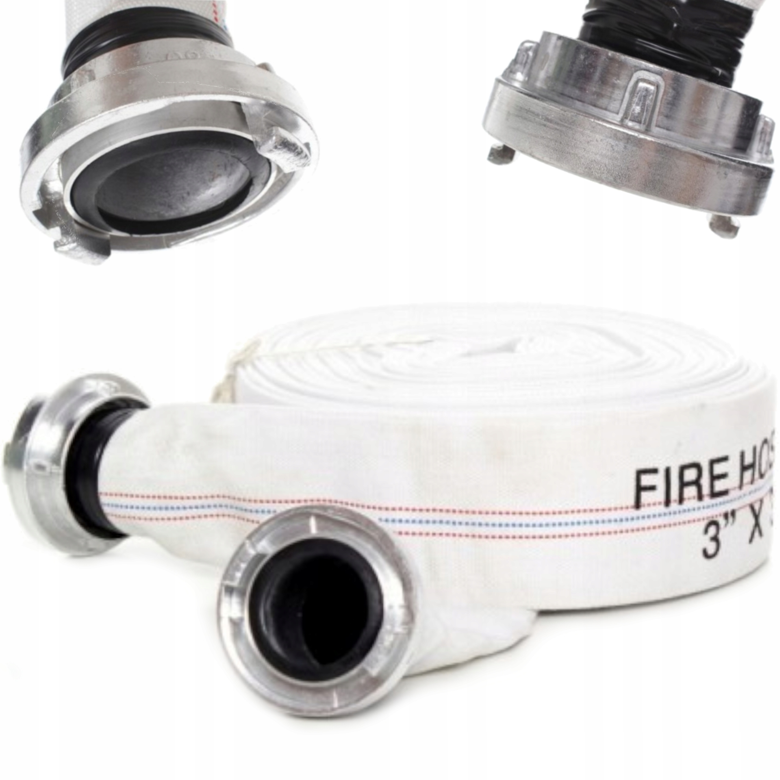 Wąż strażacki Wody z 3'' calowymi Złączami 20 m Kraft&Dele