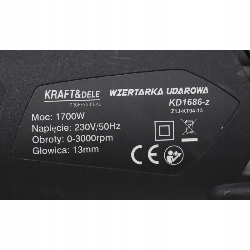 WIERTARKA UDAROWA ELEKTRYCZNA KING SERIES 13MM 230V 1700W KD1686-Z