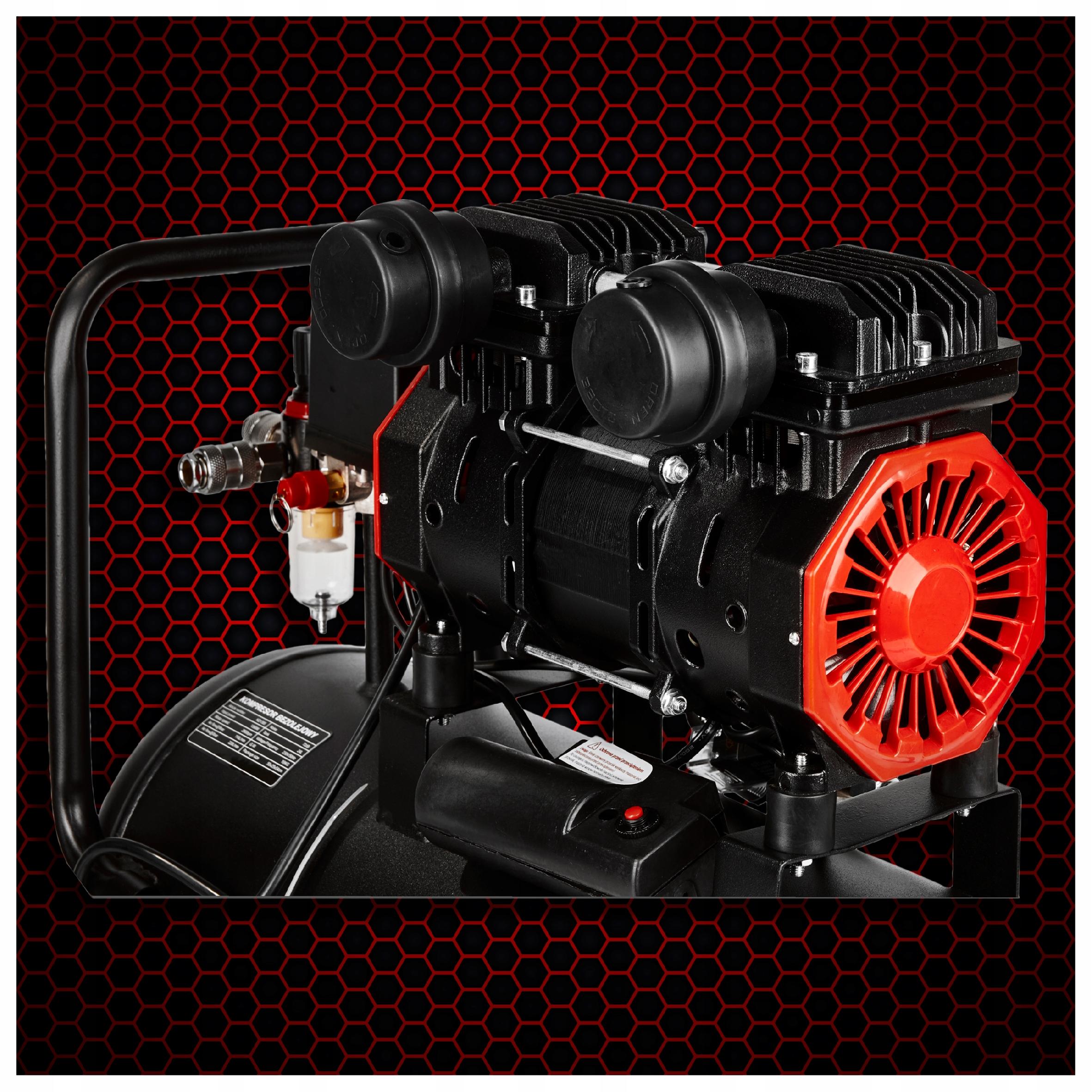 Kompresor Bezolejowy Kraft&Dele 8 Bar 24L 1390W 2800 obr/min.