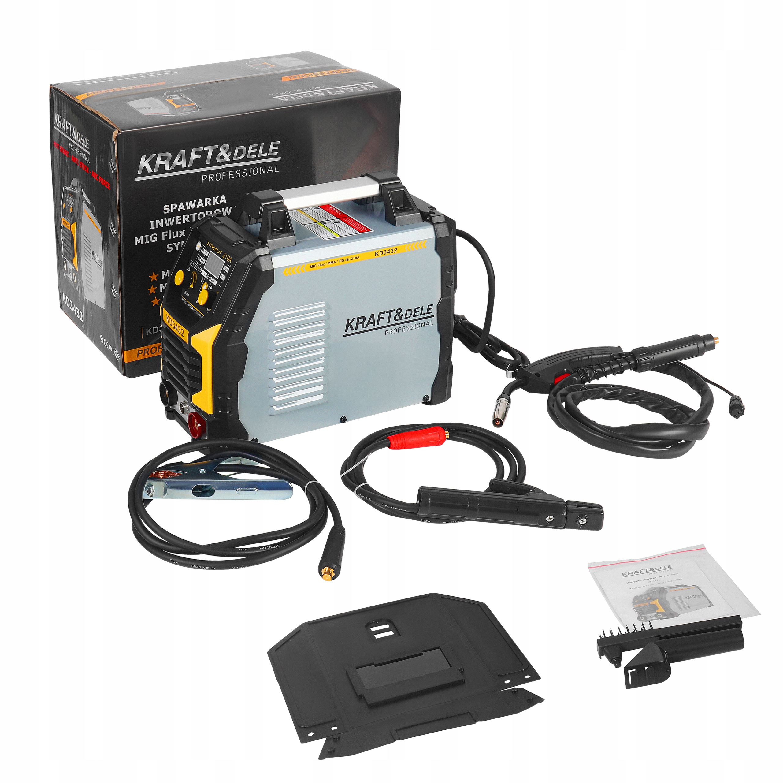Spawarka INWERTEROWA INWERTOROWA MIG FLUX MMA TIG migomat SYNERGIA KD3432