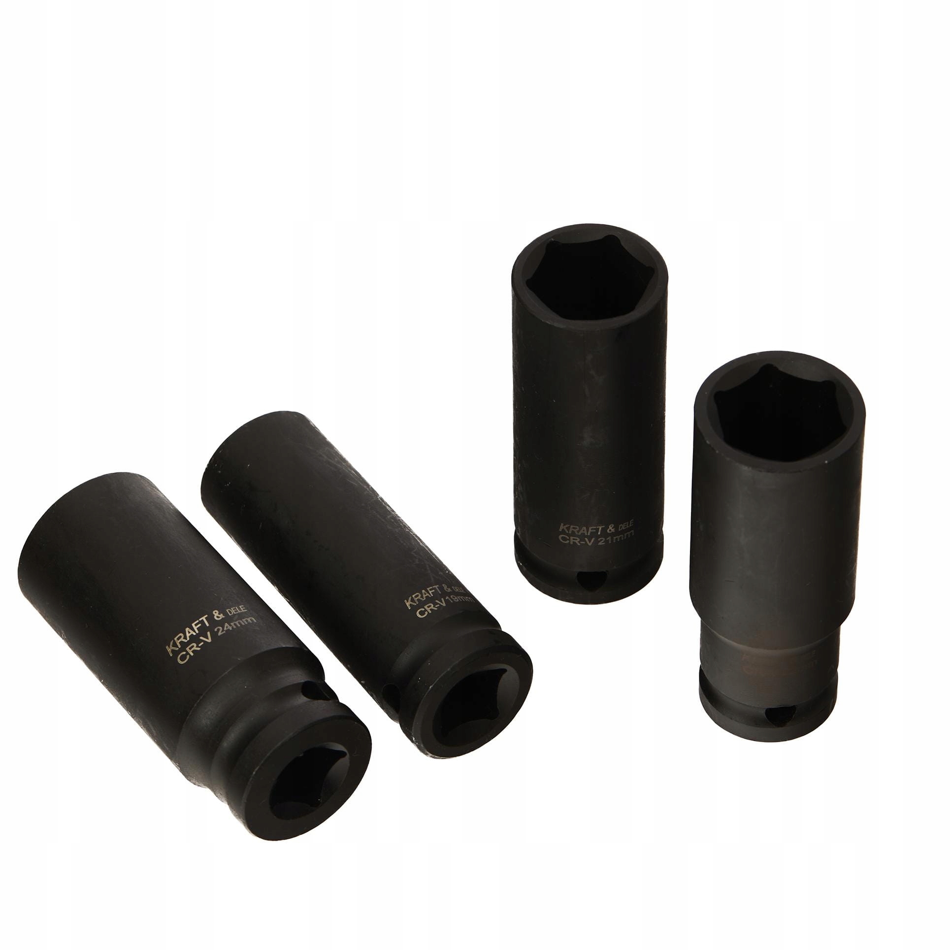 Nasadki Udarowe 1/2"" Cala 16 Sztuk 10-32 mm CR-V Walizka Kraft&Dele