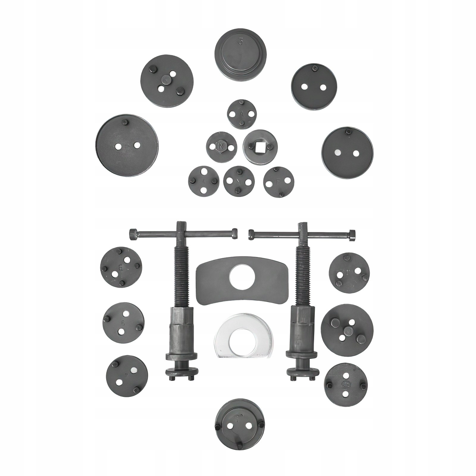 Zestaw do Wyciskania Tłoczków Hamulcowych 22 Elementy Kraft&Dele
