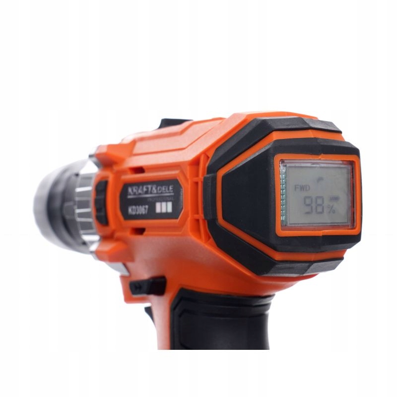WKRĘTARKA WIERTARKA AKUMULATOROWA 20V LI-ION 2X AKU LCD WALIZKA KD3067