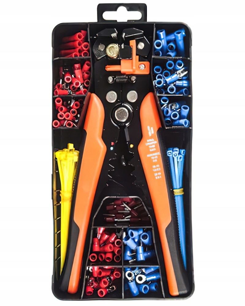 Ściągacz Izolacji Kraft&Dele 0,2 mm² - 6 mm² + Akcesoria