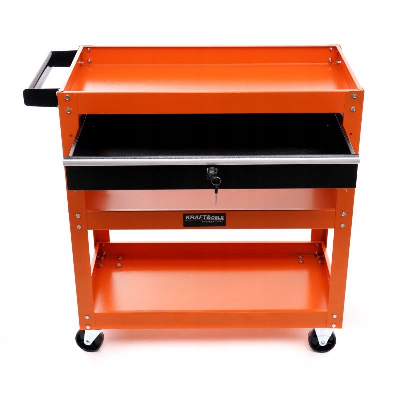 Wózek Warsztatowy Szafka Serwisowy na Narzędzia Mocny 3 Półki KRAFT&DELE