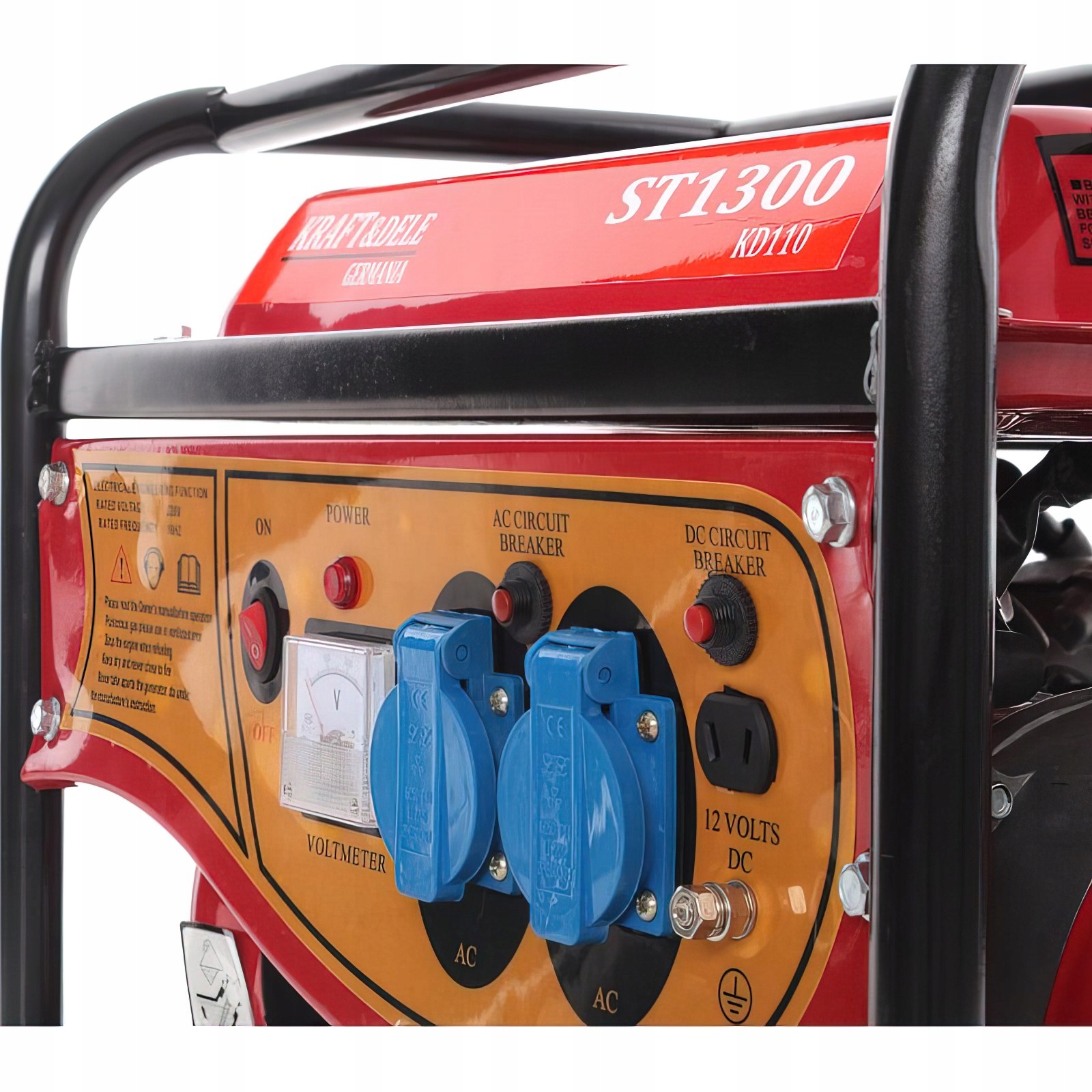 AGREGAT PRĄDOTWÓRCZY GENERATOR PRĄDU 1500W 2x230V 12V JEDNOFAZOWY PRZENOŚNY