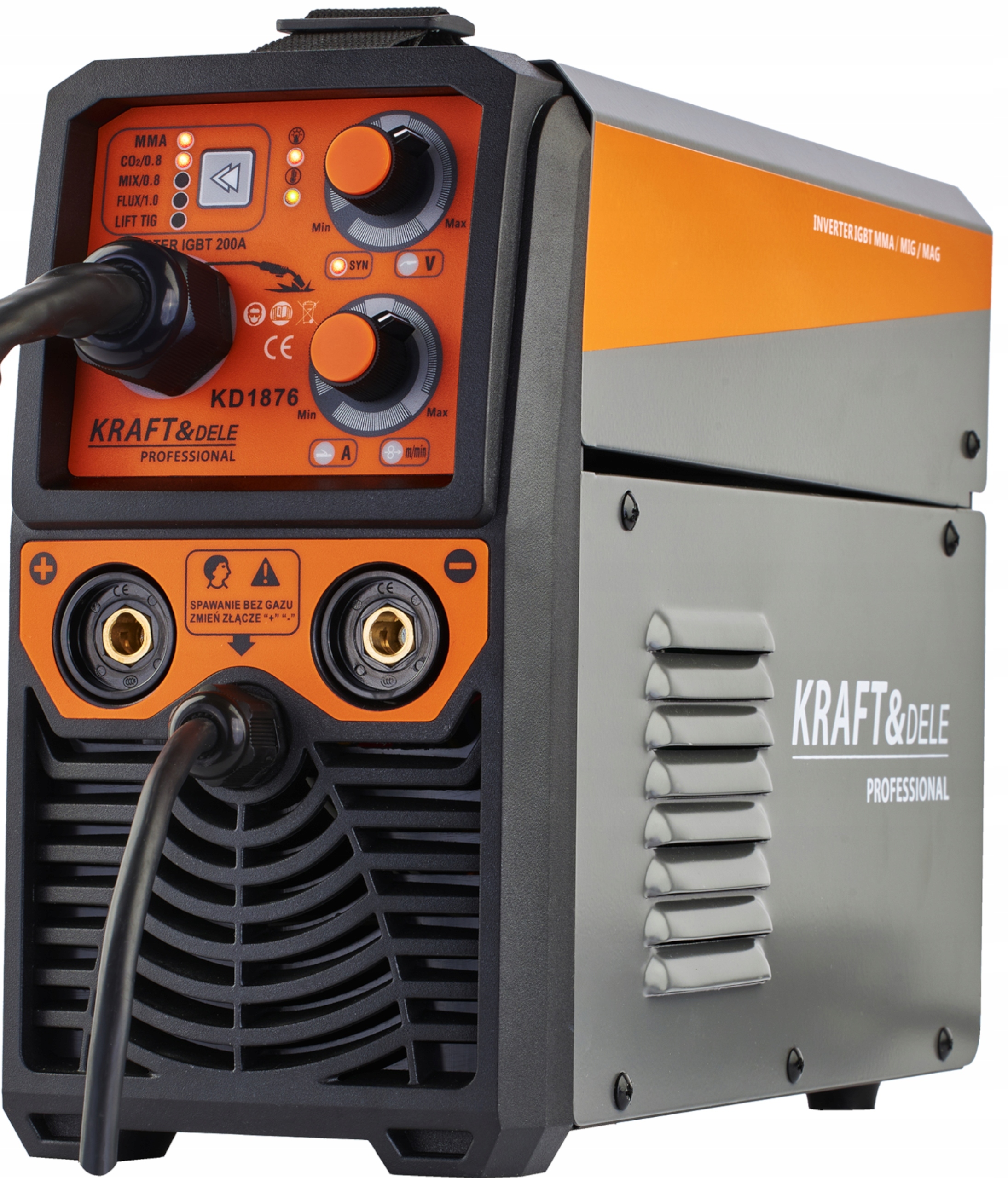 Spawarka Inwertorowa Kraft&Dele 20-330 A MIG MAG MMA FLUX 4w1