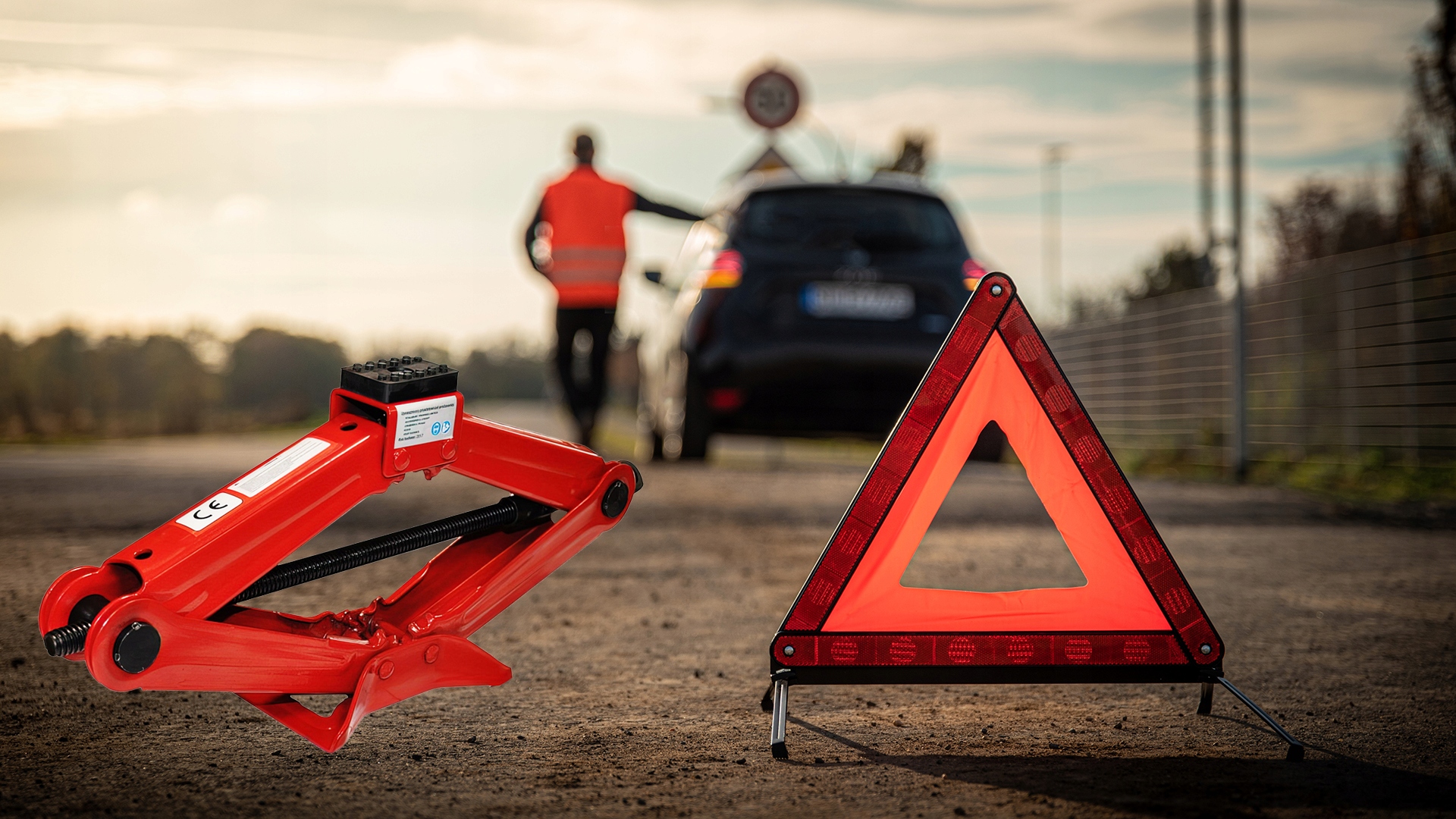 Podnośnik Samochodowy Trapezowy Lewarek Guma1,5 T 1500 kg Kraft&Dele