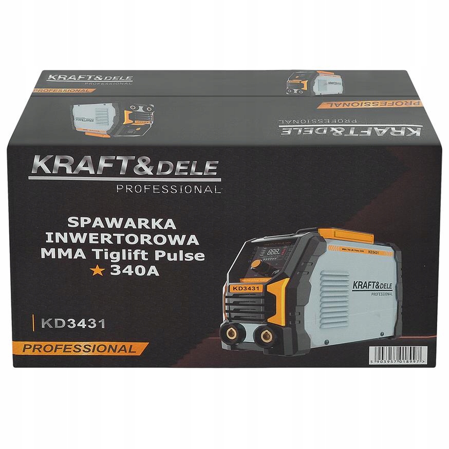 SPAWARKA INWERTOROWA INWERTEROWA MMA TIG IGBT 340A Kraft&Dele KD3431