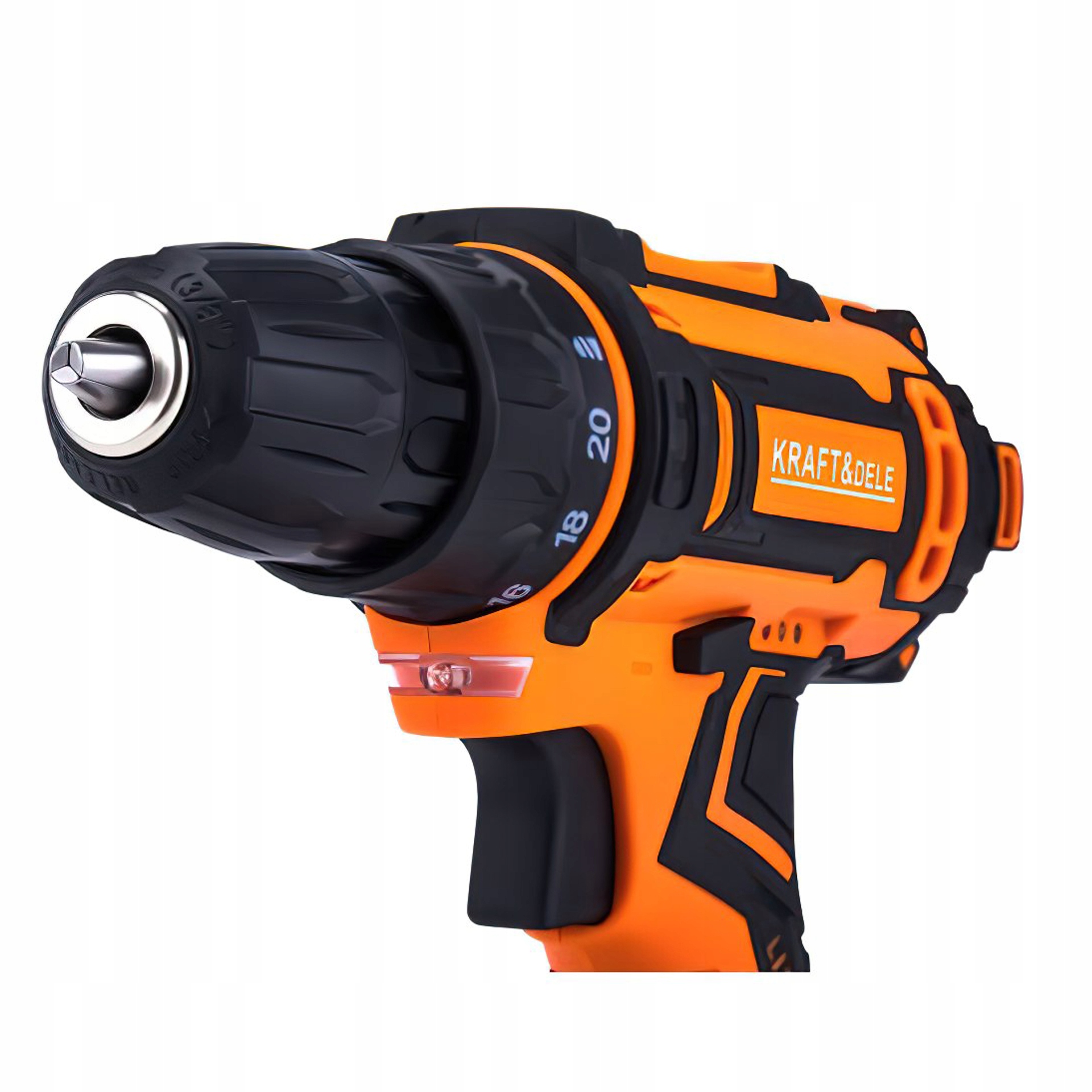 Wiertarko Wkrętarka Akumulatorowa Kraft&Dele 21V 2Ah 2x Bateria Zestaw