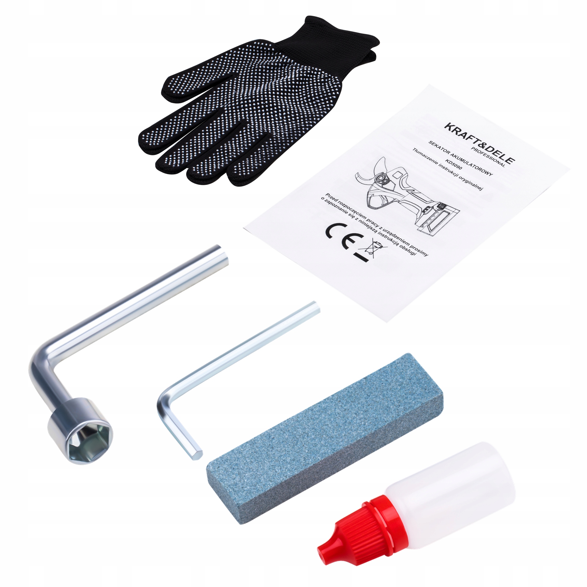 Sekator Akumulatorowy Bateria 2x21V 2Ah Nożyce Ogrodowe Kraft&Dele