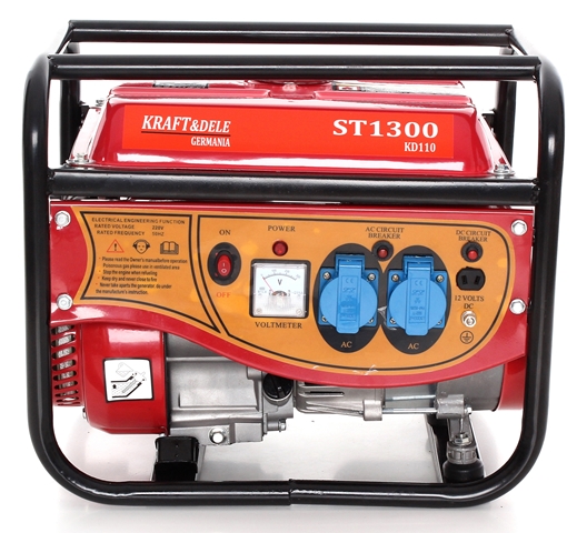 AGREGAT PRĄDOTWÓRCZY GENERATOR PRĄDU 1500W 2x230V 12V JEDNOFAZOWY PRZENOŚNY