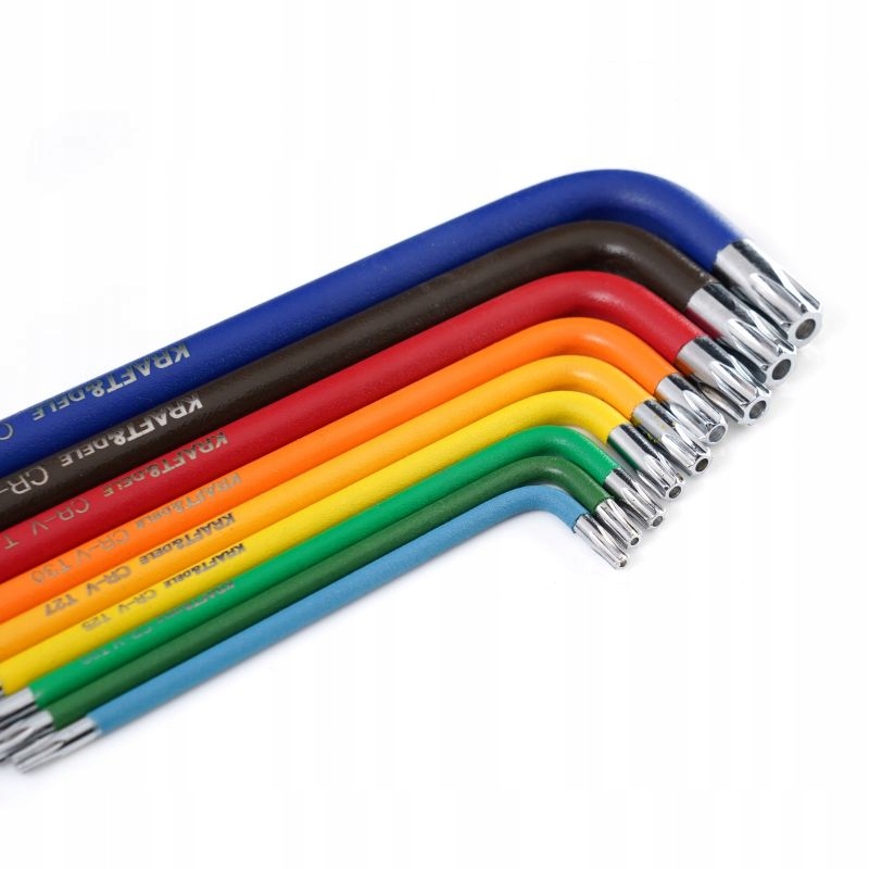 ZESTAW KOLOROWYCH IMBUSÓW TORX 9 EL. KRAFT&DELE