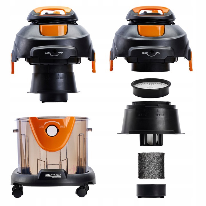 MOCNY ODKURZACZ PRZEMYSŁOWY SUCHO MOKRO FUNKCJA PRANIA DYWANÓW 2200eW KD482