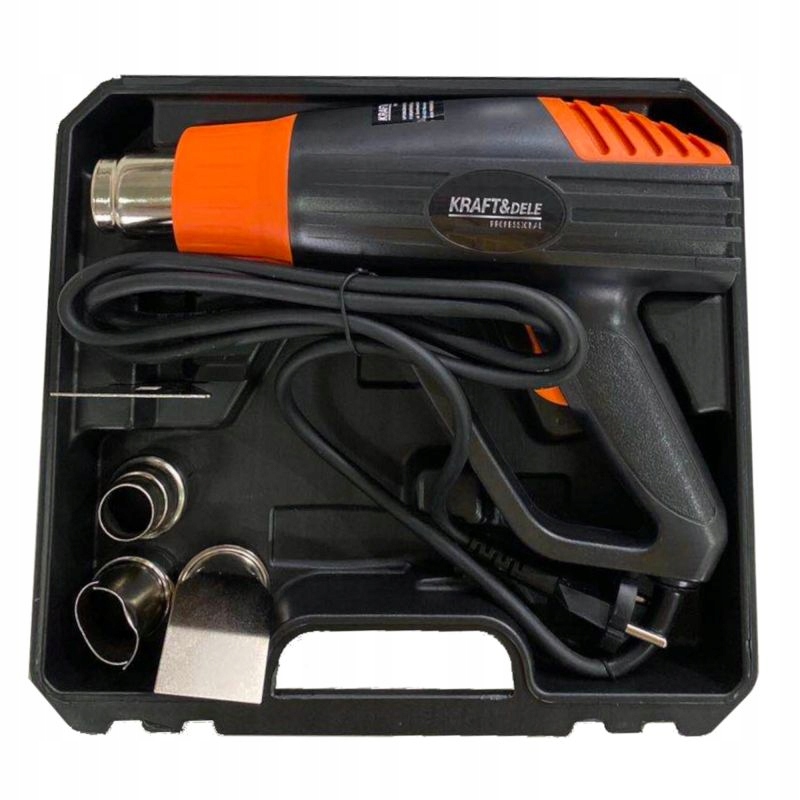 OPALARKA ELEKTRYCZNA 2000W 4 DYSZE 2 BIEGI 400-600°C WALIZKA KD10390