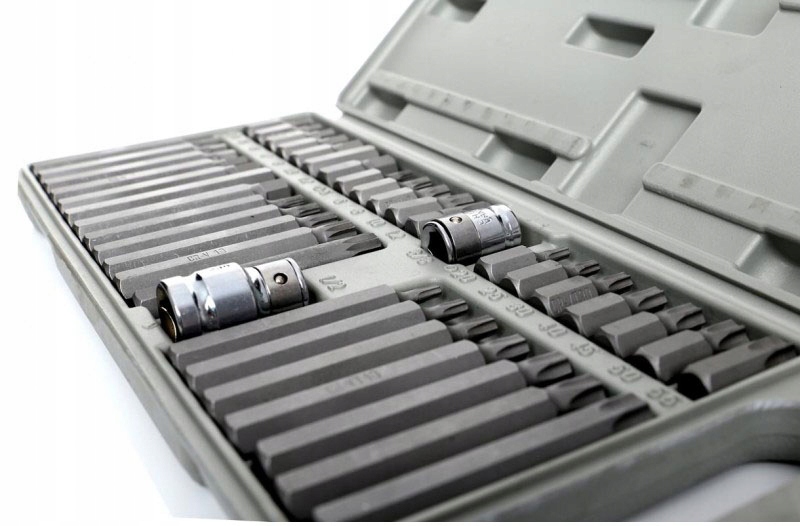 Zestaw Komplet Bitów Specjalnych HEX TORX SPLINE 40 Elementów Kraft&Dele
