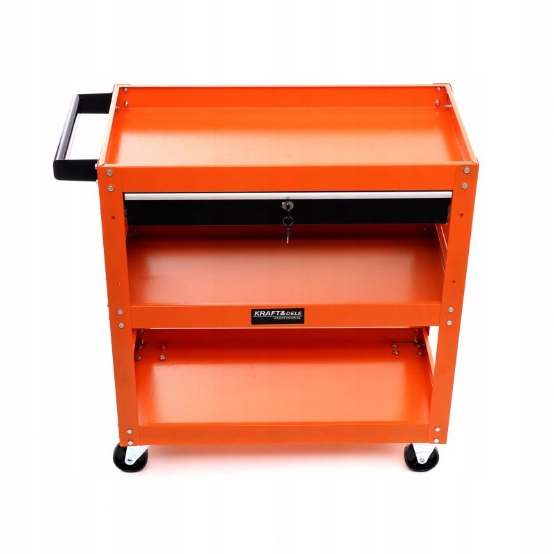 Wózek Warsztatowy Szafka Serwisowy na Narzędzia Mocny 3 Półki KRAFT&DELE