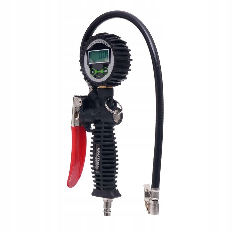 PISTOLET DO POMPOWANIA KÓŁ Z MANOMETREM LCD KD1366