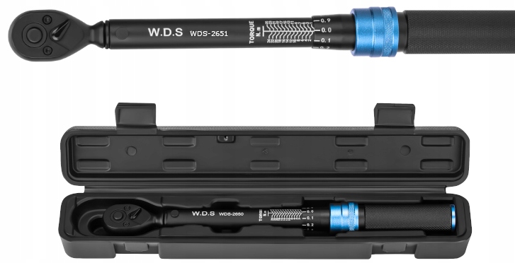 Klucz Dynamometryczny Stal CR-V 1/2"" cala 10-60 Nm 72 Zęby W.D.S.