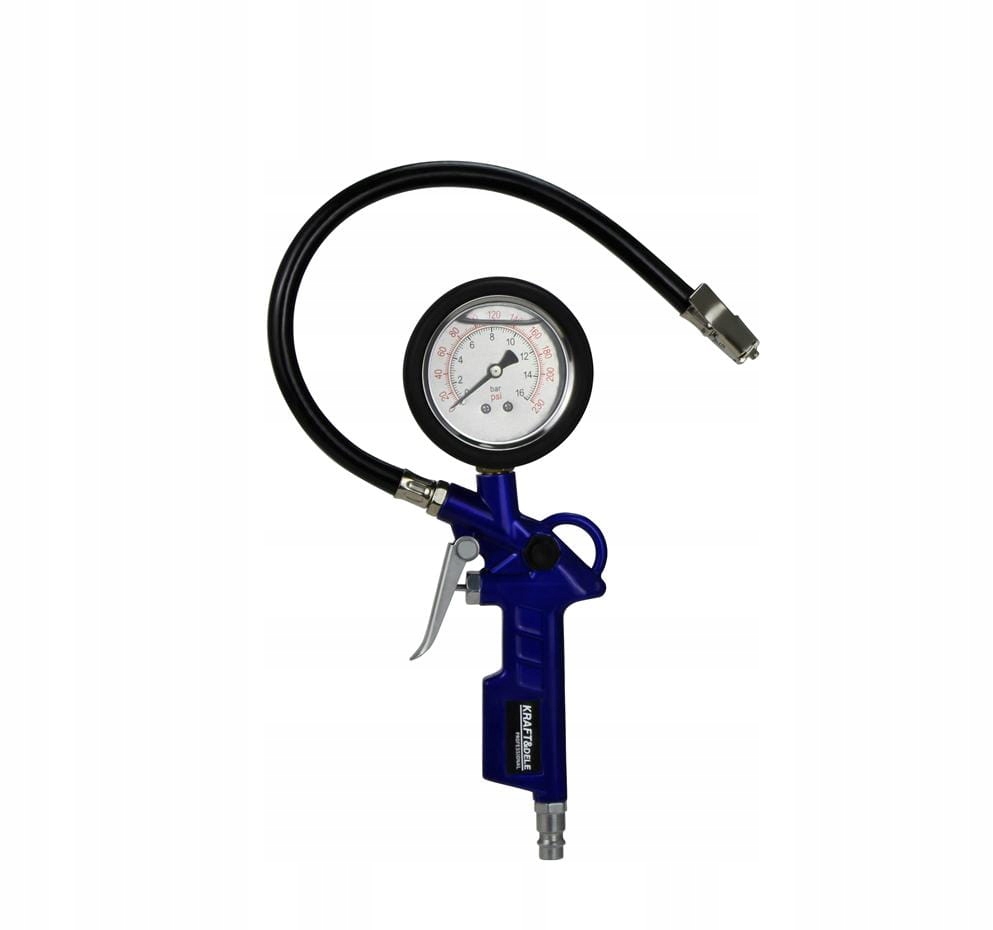 Pistolet do Pompowania Kół Opon Manometr 16 bar 1/4'' KRAFT&DELE