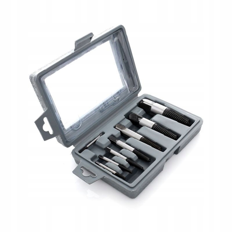 Wykrętaki Zestaw do Zerwanych Uszkodzonych Śrub 8 Elementów Kraft&Dele