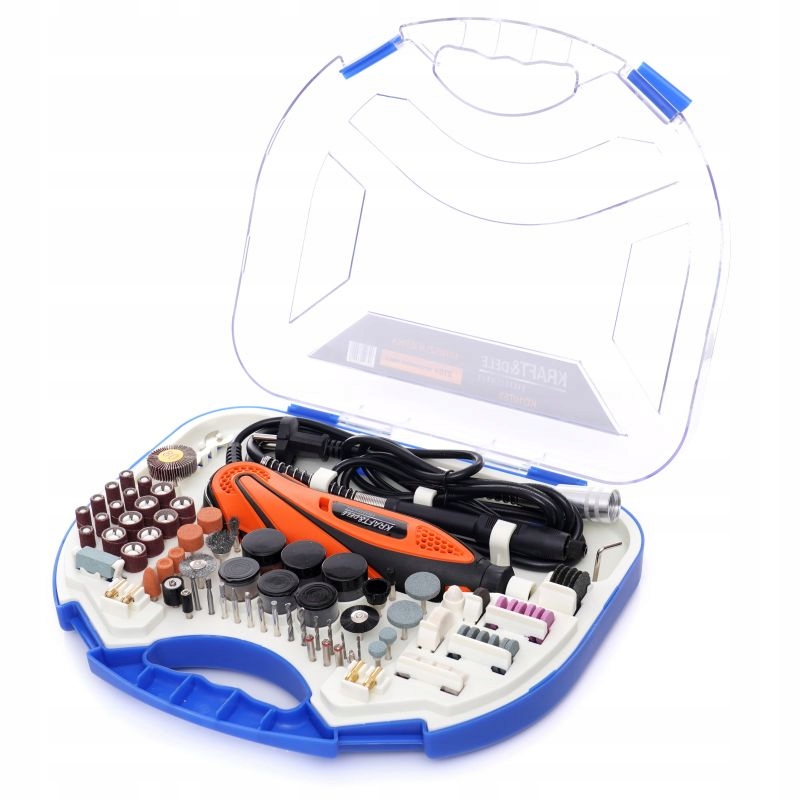 Mini Szlifierka Frezarka Wielofunkcyjna Kraft&Dele 230V 270W 210 Elementów