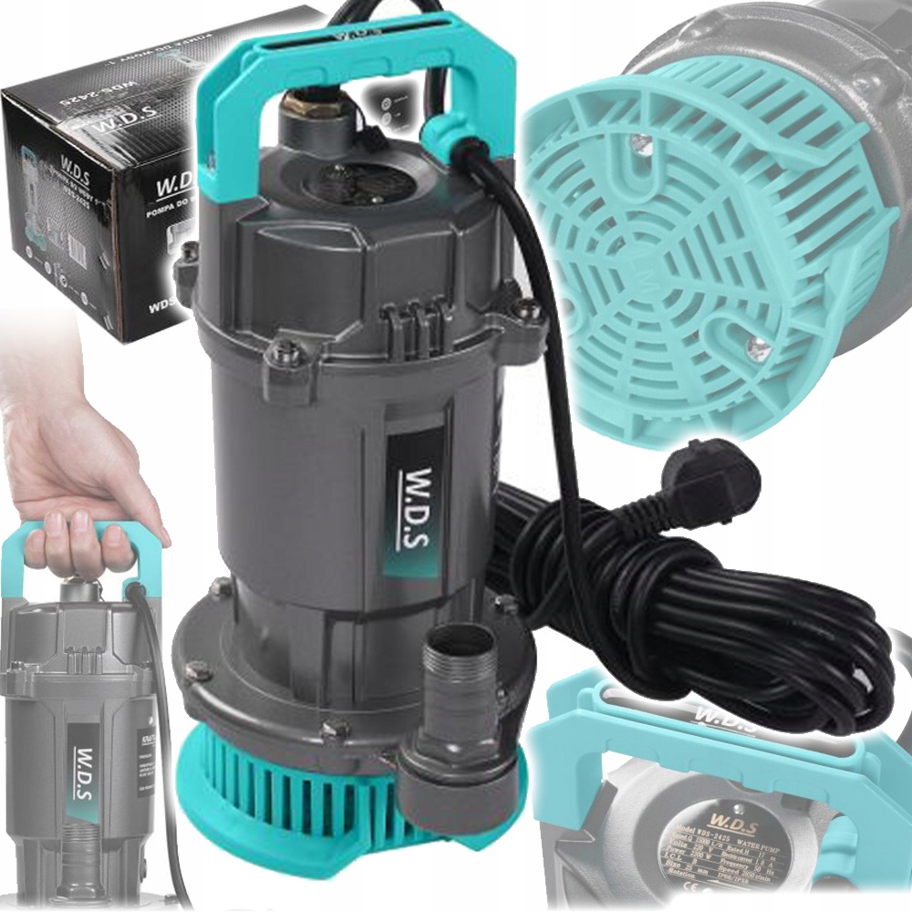 Pompa Wody Czystej Brudnej Zatapialna 2200 W 15.000 l/h 1"" 230V W.D.S.