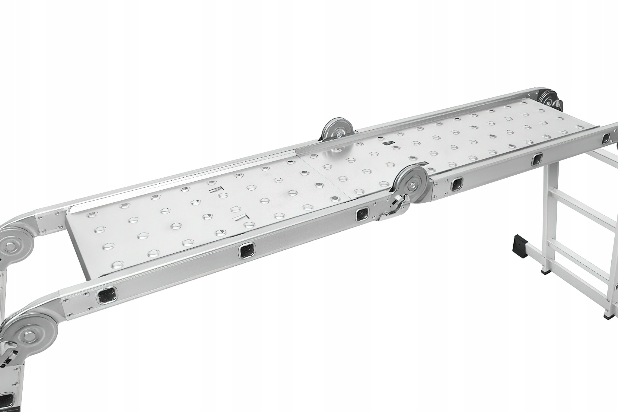 Drabina Składana Platforma Aluminiowa 4 X 3 346 CM MAX 150 KG Ktaft&Dele