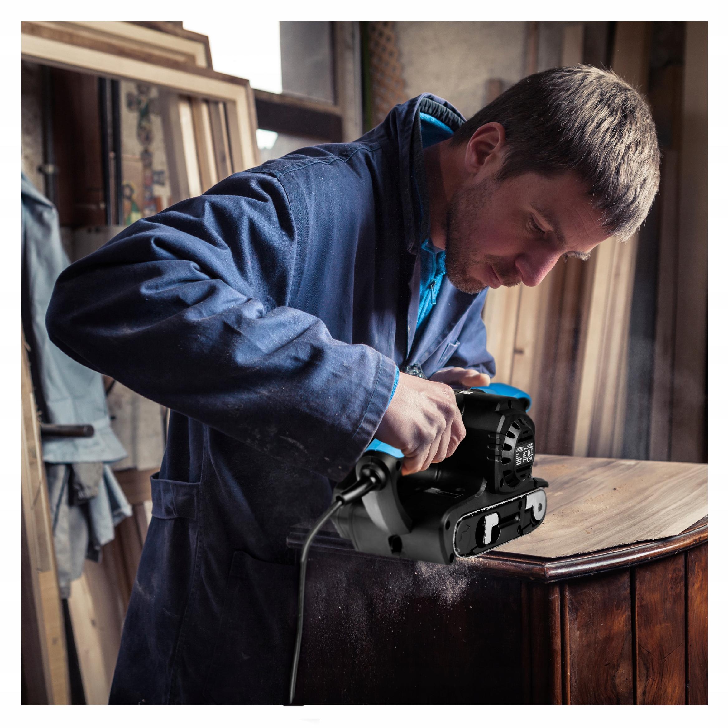 Szlifierka Wielofunkcyjna Sieciowa Taśmowa do Drewna 1850W 230V Kraft&Dele