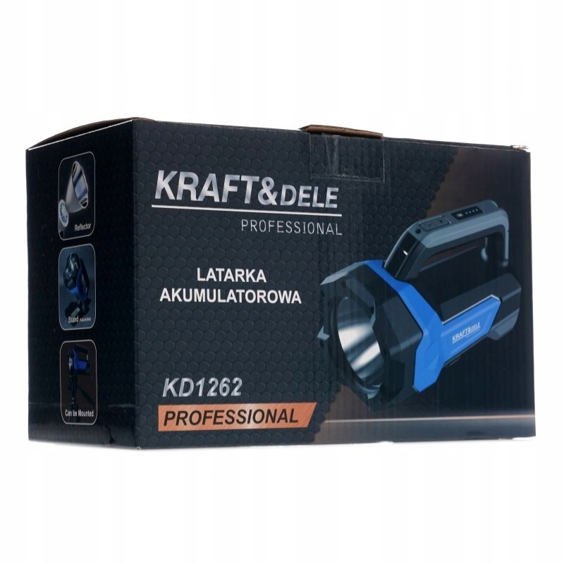 Lampa LED 1000LM Bateria 8000mAh Kraft&Dele KD1262 USB-C