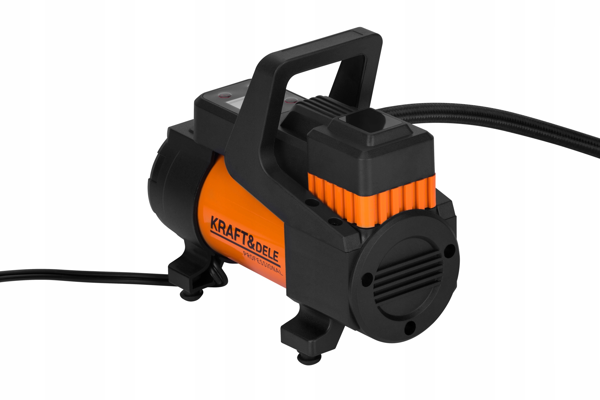 Kompresor Samochodowy LCD 12V 168W 14A 200 PSI 45L/min Kraft&Dele