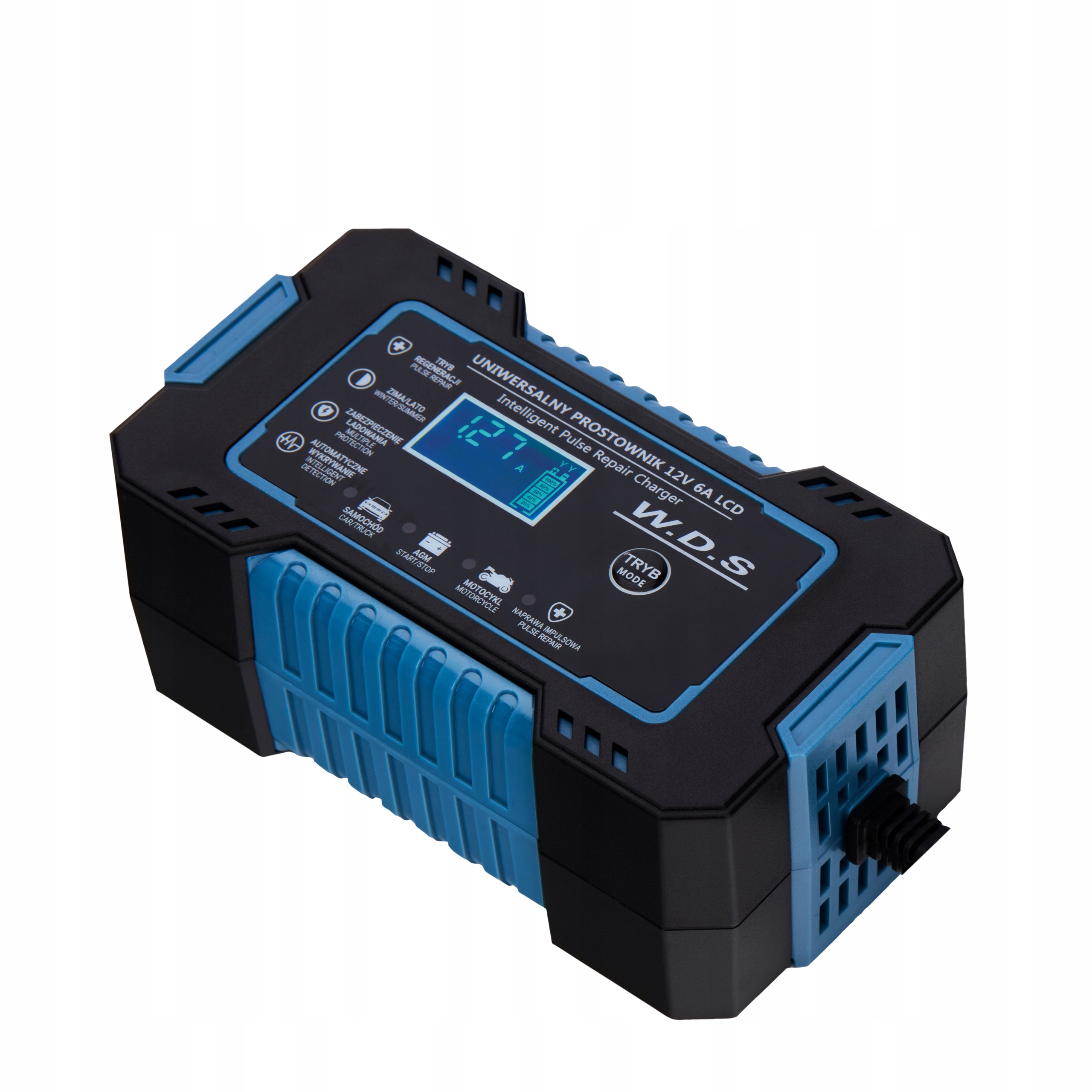 PROSTOWNIK AKUMULATOROWY AUTOMATYCZNY FUNKCJA NAPRAWY 12V ŁADOWARKA 6A