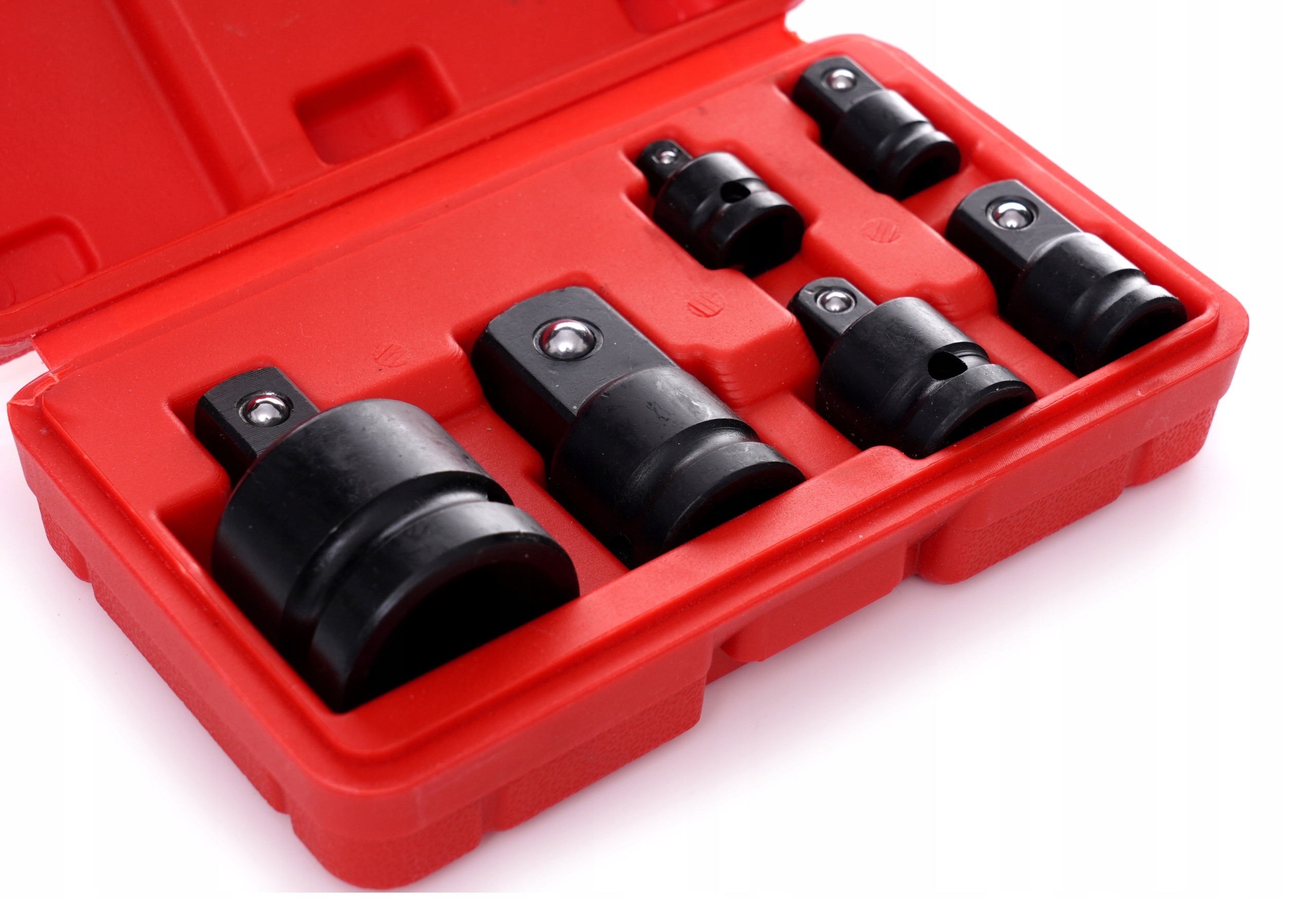 Zestaw Adaptery Redukcyjne Udarowe 6 Elementów Sztuk 1/4" 3/8" 1/2" 3/4"