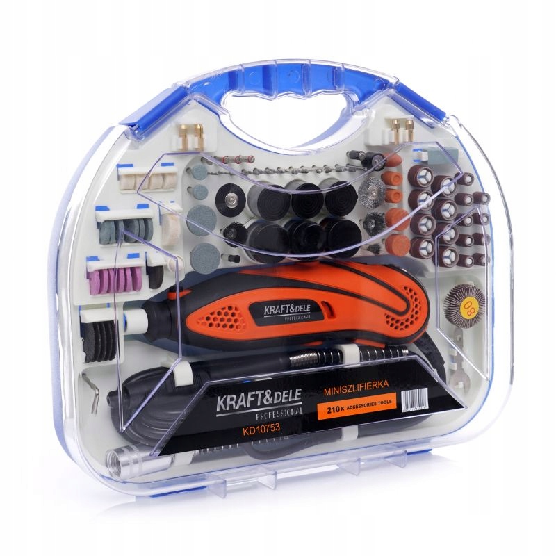 Mini Szlifierka Frezarka Wielofunkcyjna Kraft&Dele 230V 270W 210 Elementów
