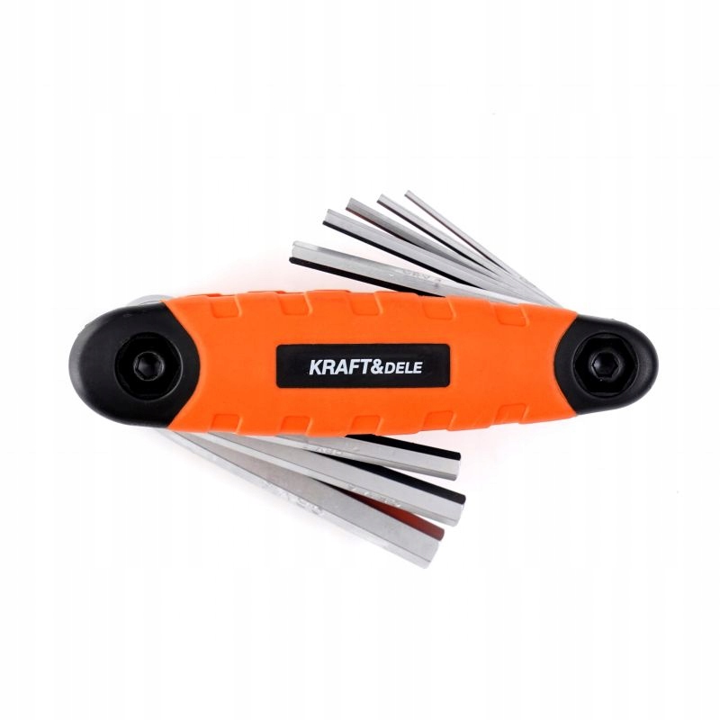 Zestaw Imbusów Składanych 8 sztuk elementów HEX Kraft&Dele KD11934