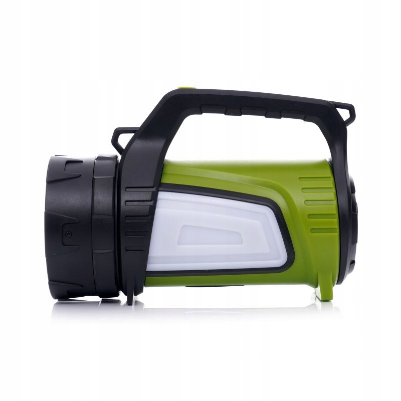 LATARKA AKUMULATOROWA Z BOCZNYMI ŚWIATŁAMI SZPERACZ LED USB ŁADOWARKA