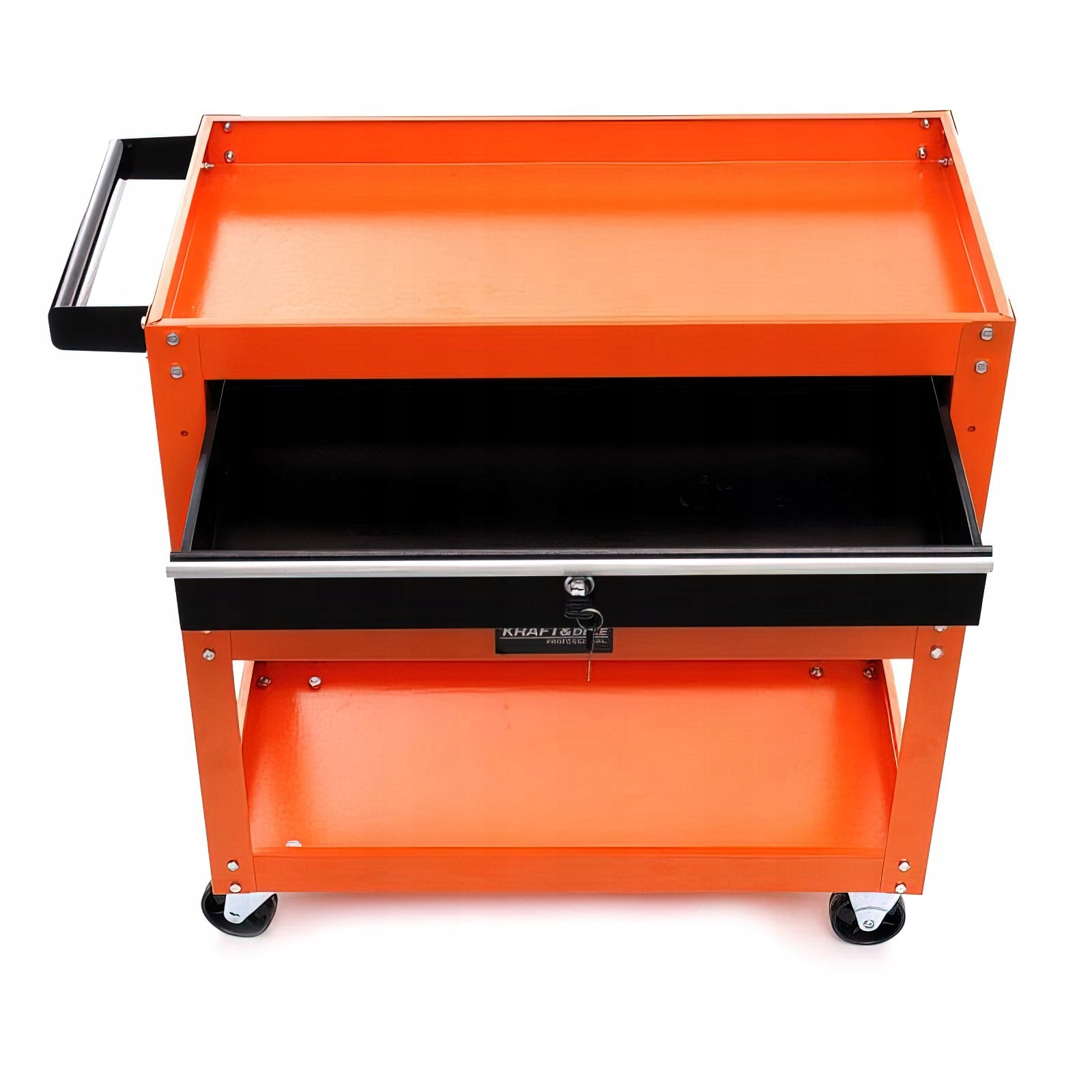 Wózek Warsztatowy Szafka Serwisowy na Narzędzia Mocny 3 Półki KRAFT&DELE