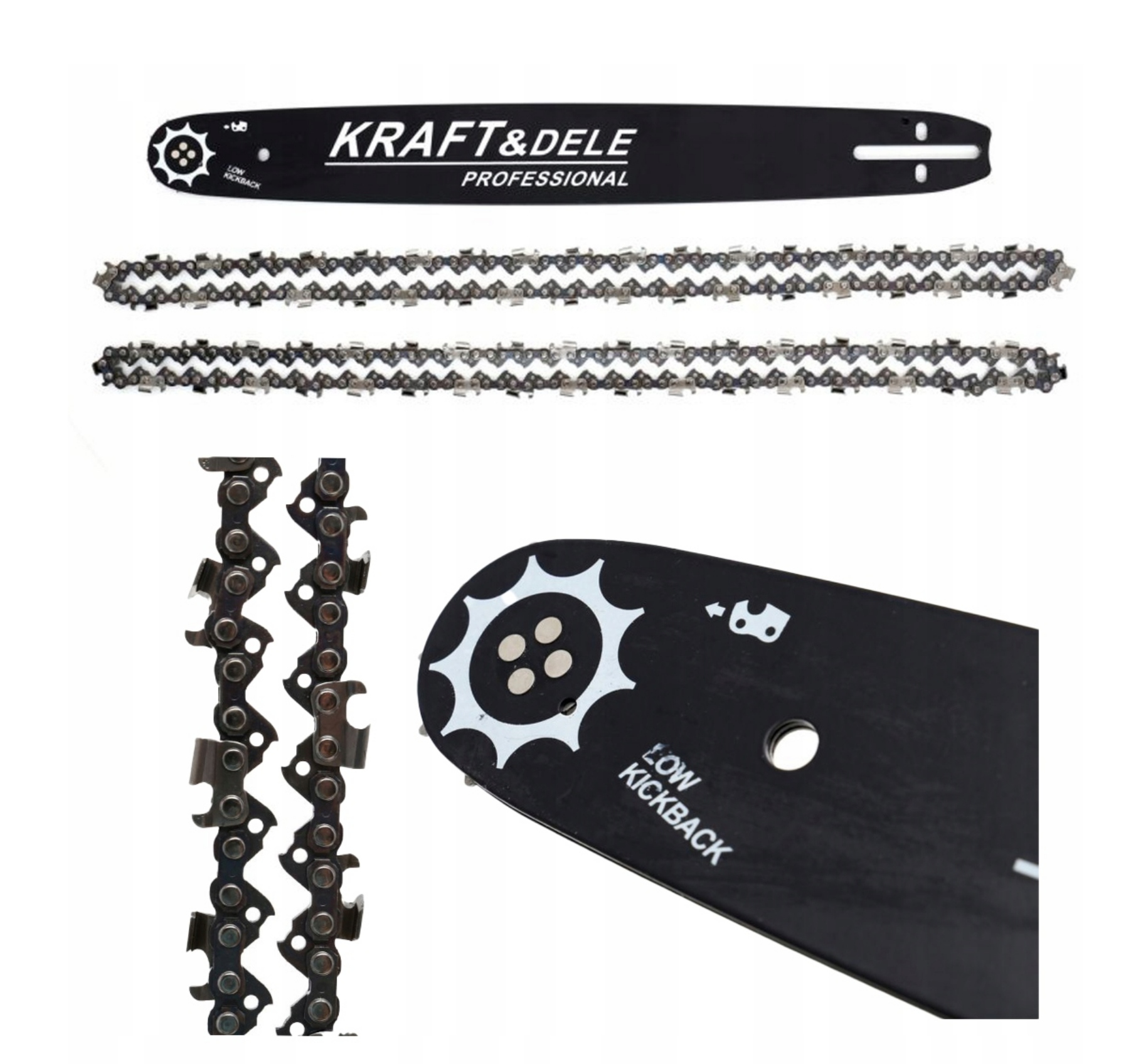 Prowadnica 15"/38cm + 2 łańcuchy do Piły Kraft&Dele