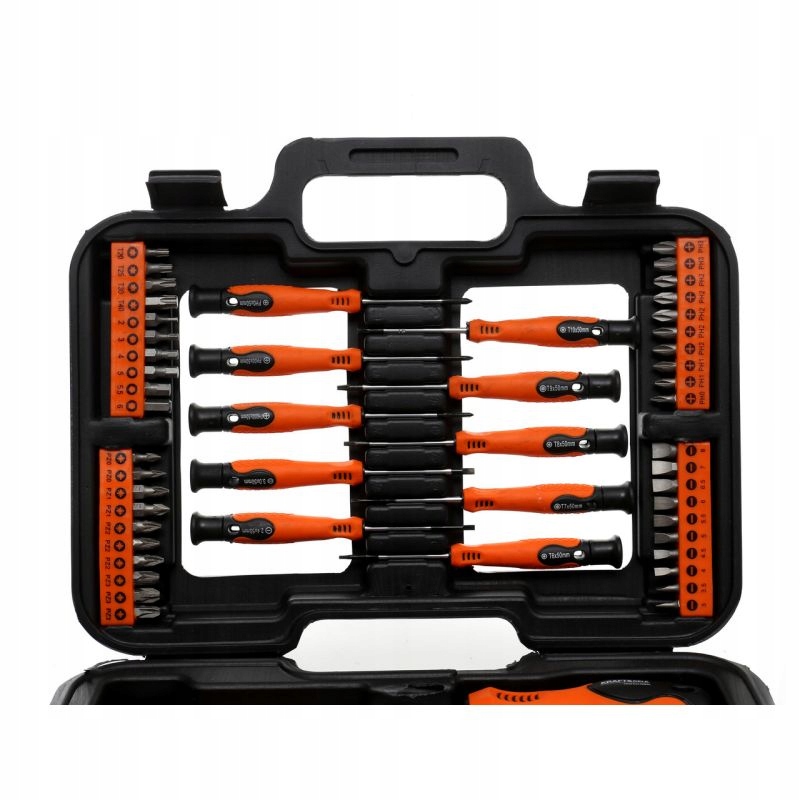 ZESTAW ŚRUBOKRĘTÓW I BITÓW 58 ELEMENTÓW WALIZKA KD10903