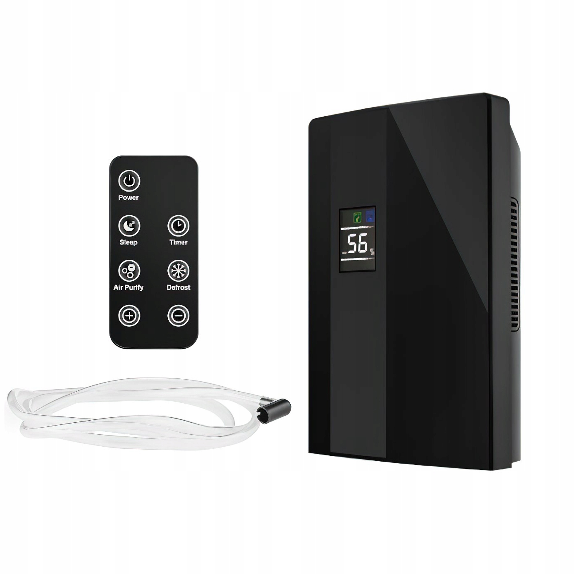Osuszacz Powietrza Czarny 65W 2000ml 270ml/24h LCD Pilot Kraft&Dele