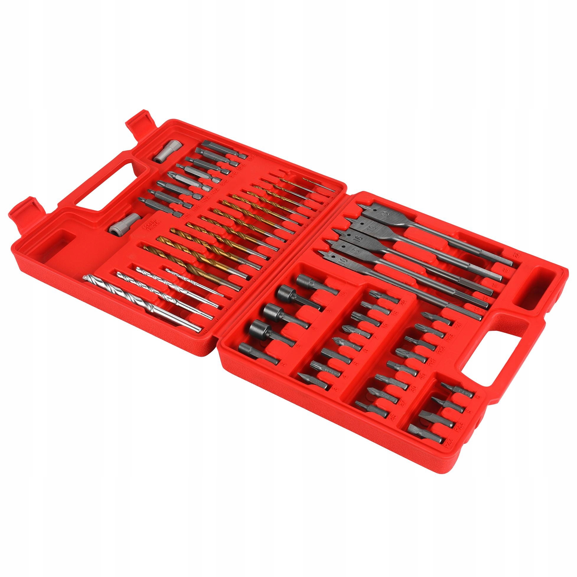 Zestaw Wierteł i Bitów Nasadek Wkrętarki Wiertarki 57 Elementów Kraft&Dele