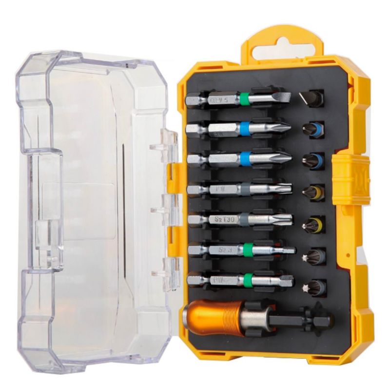 ZESTAW BITÓW 15 ELEMENTÓW NASADKI BITY WALIZKA