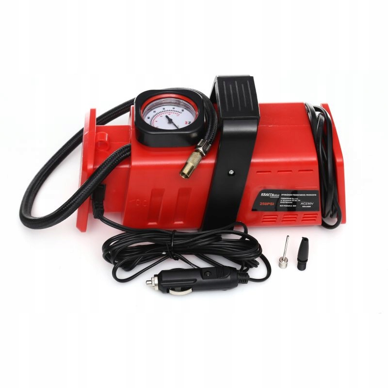 Kompresor samochodowy 12/230v kraft&dele KD1489