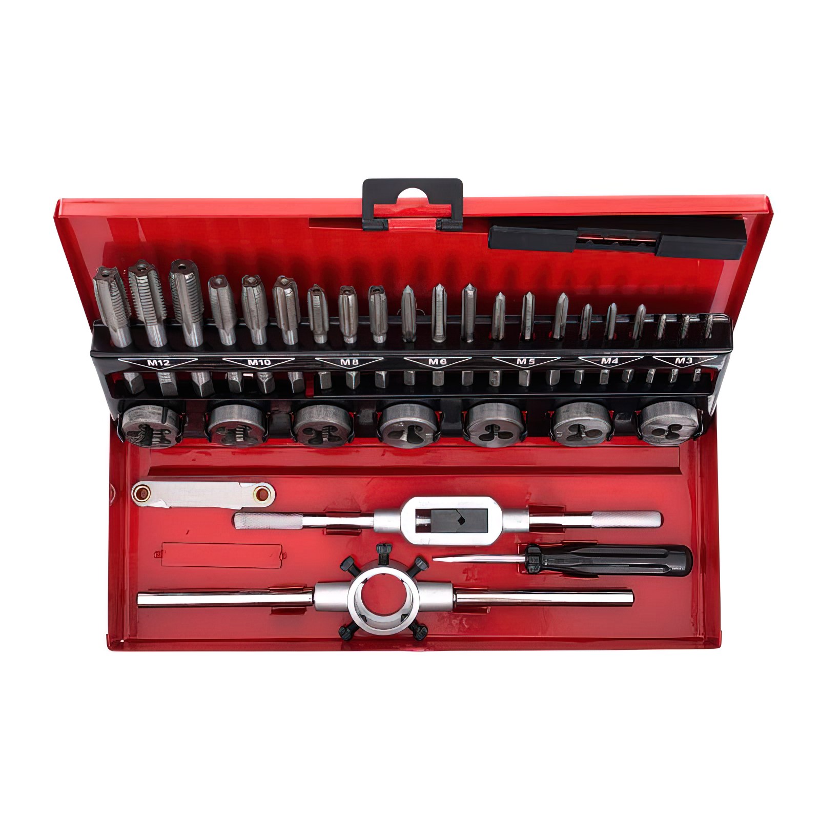 Zestaw Gwintowniki i narzynki Kalibrowniki 32 Elementy 0,5-1,75 Kraft&Dele