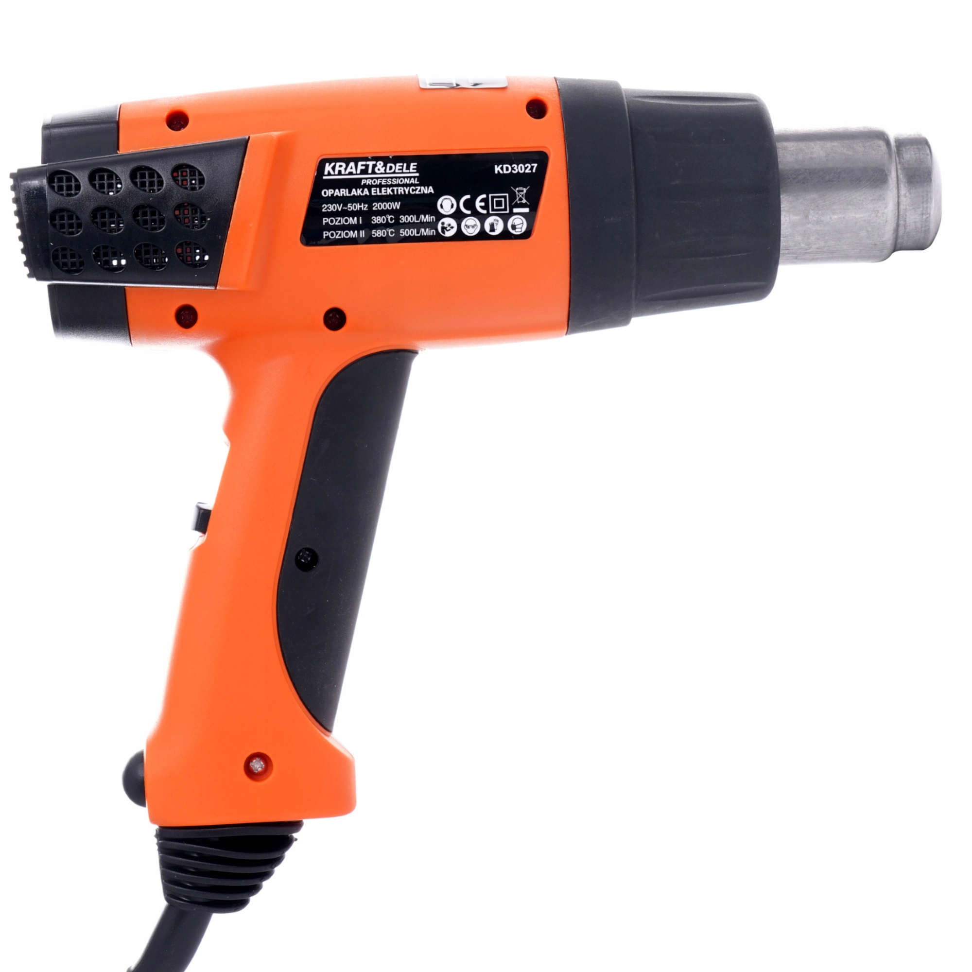 OPALARKA ZGRZEWARKA ELEKTRYCZNA 230V 580C 2000W 2 BIEGI 4 DYSZE KD3027