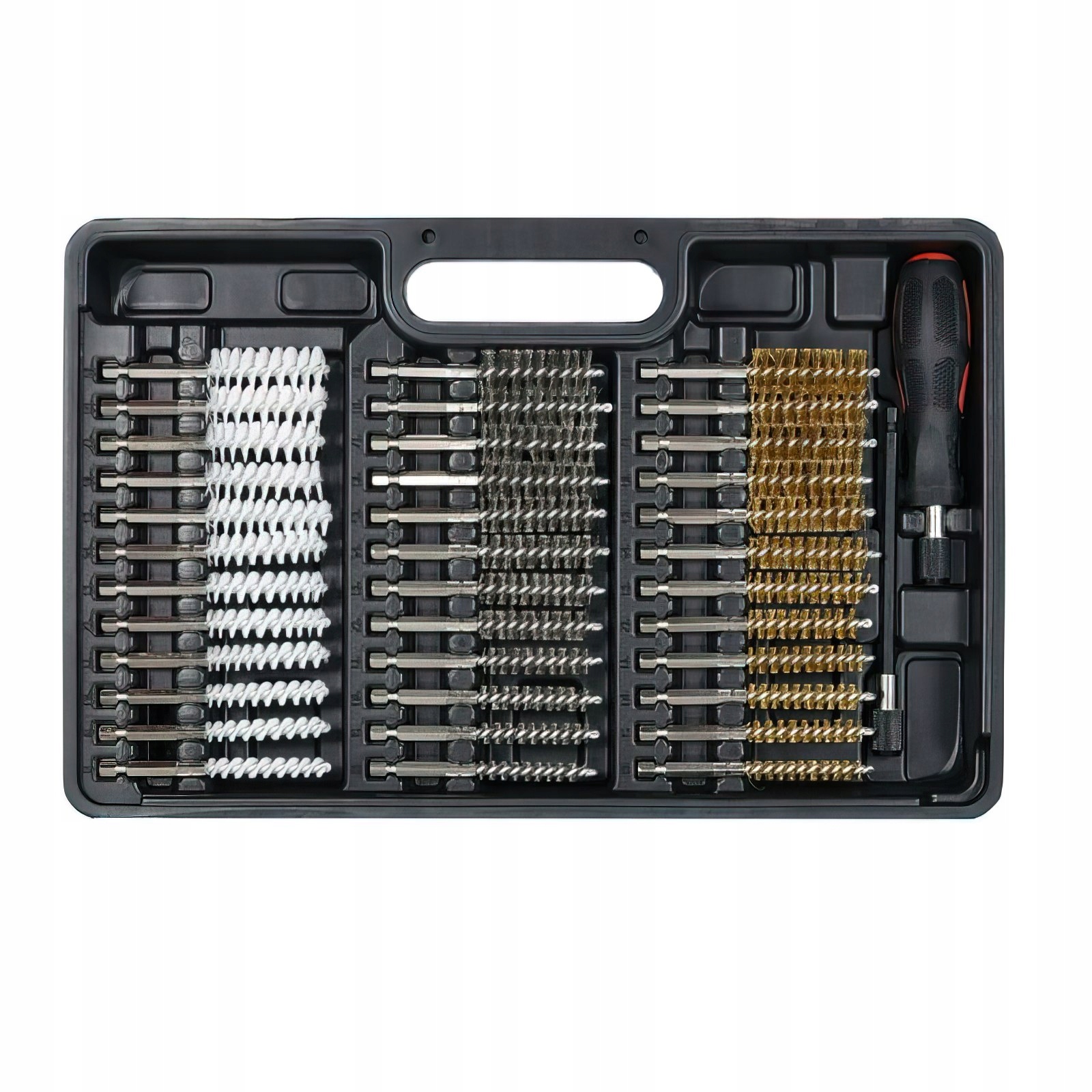 Zestaw Szczotek do Czyszczenia Gniazd Wtryskiwaczy 38 Elementów Kraft&Dele