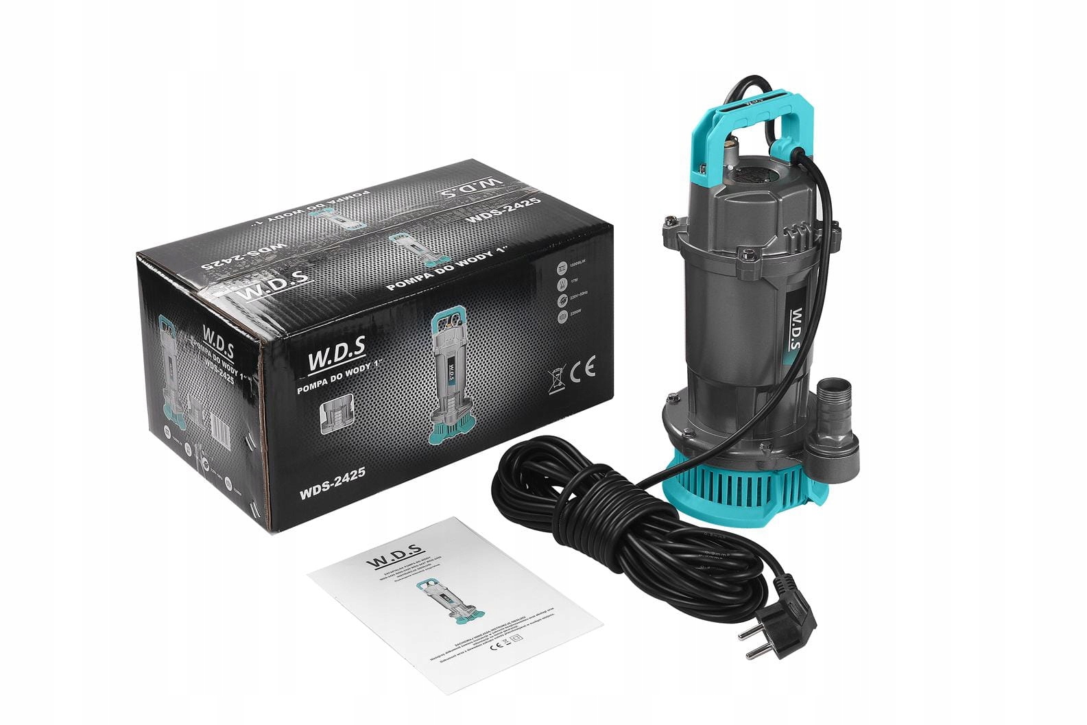 Pompa Wody Czystej Brudnej Zatapialna 2200 W 15.000 l/h 1"" 230V W.D.S.